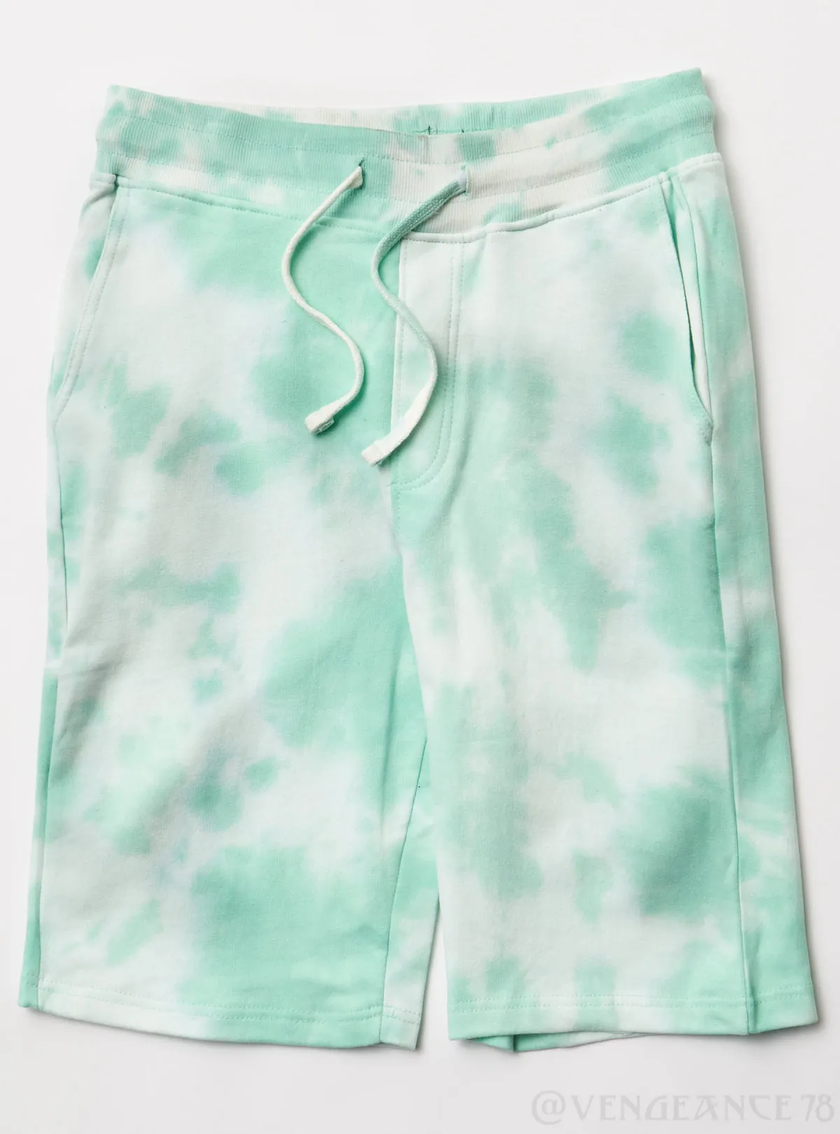 Black Pike Shorts - Tie Dye - Mint - BS0604