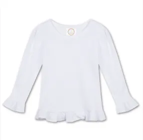 Blanks Long Sleeve Tee - Ruffle Trim