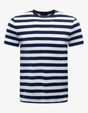 Blue & White Striped T-Shirt -