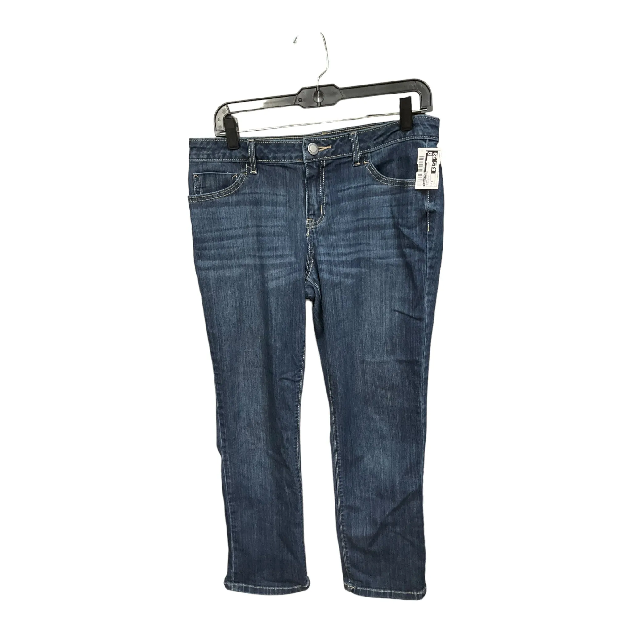 Blue Denim Jeans Cropped Simply Vera, Size 8