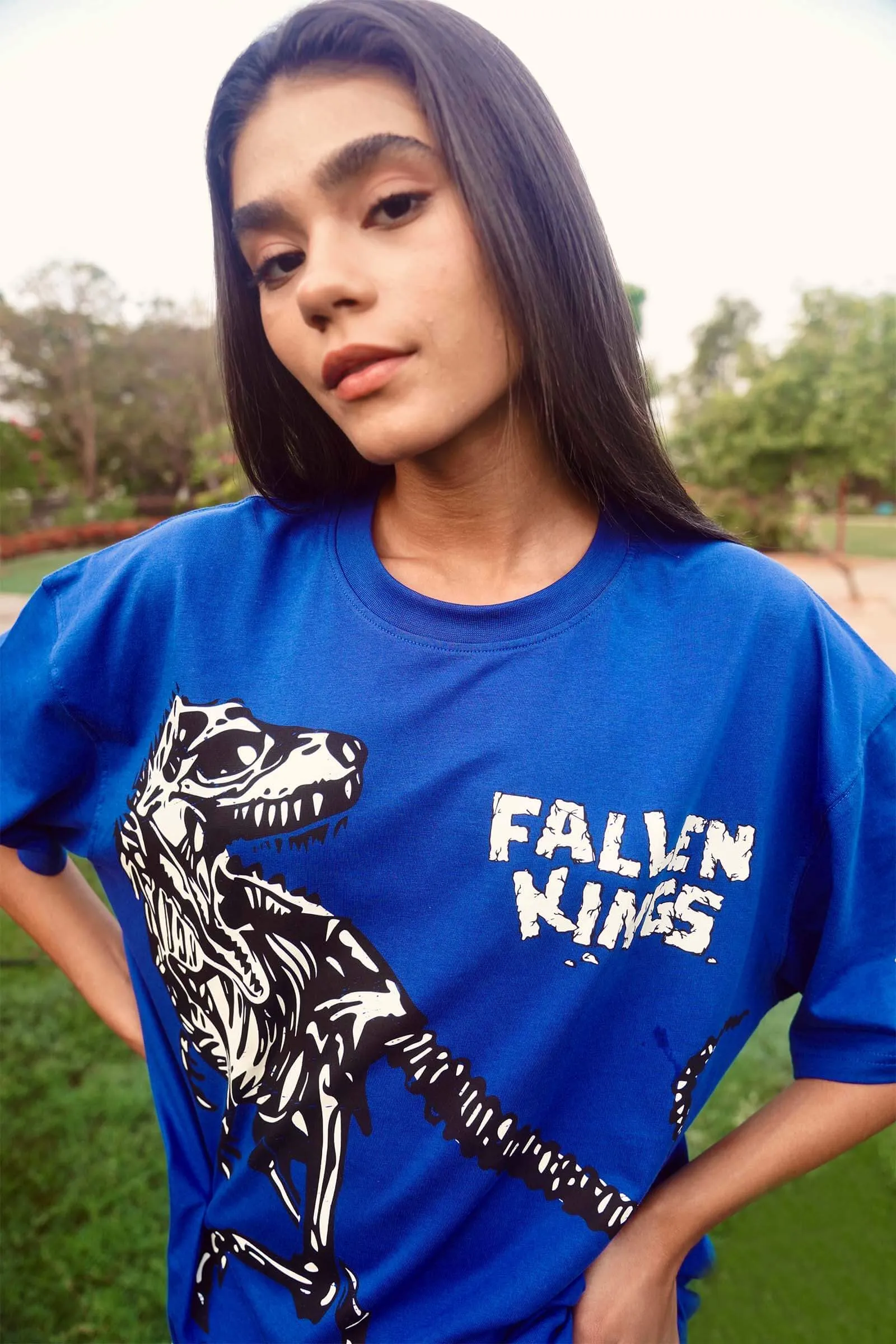 Blue Fallen Kings Oversized T-shirt