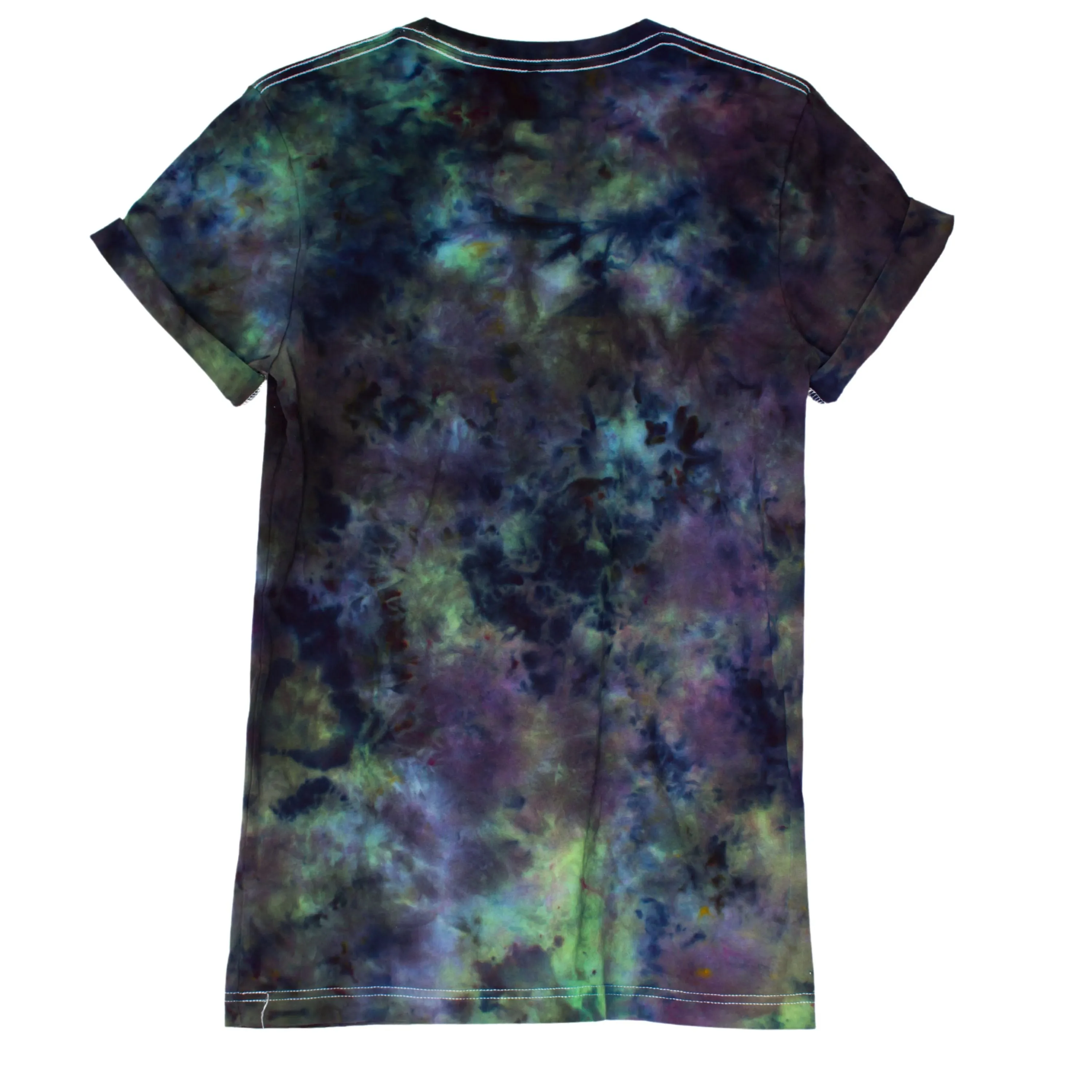 Blue Green and Black constellation nebula tie dye shirt cotton shirt for astronomy