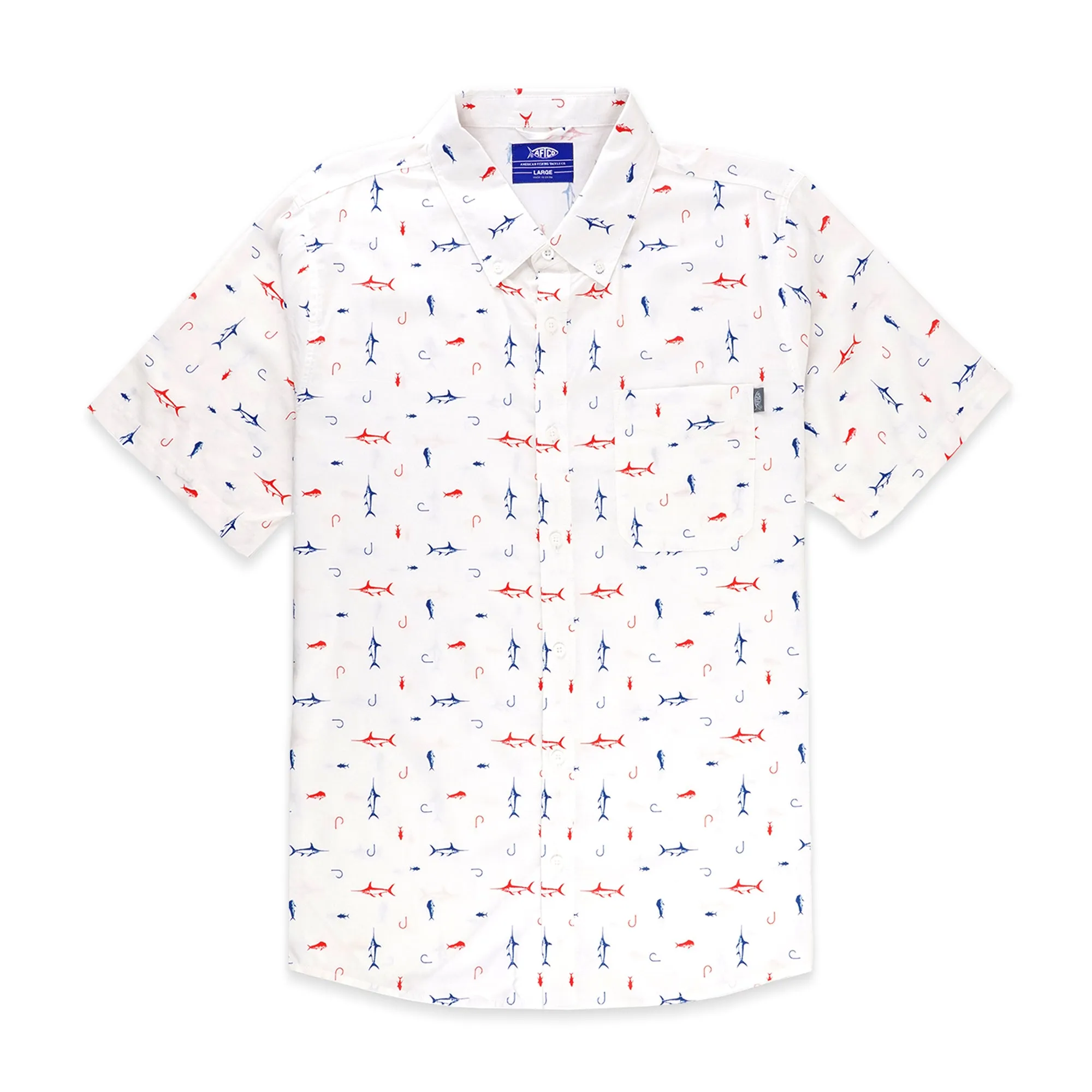 Boatbar SS Button Down Shirt| White