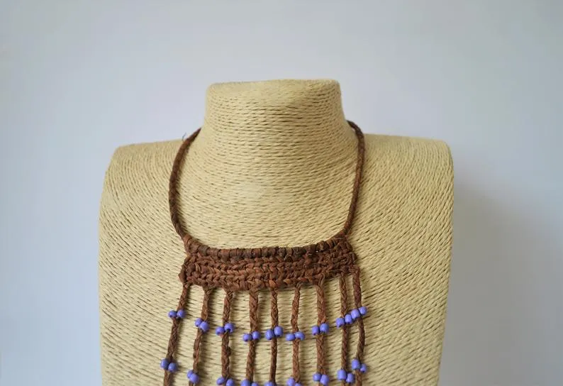 Bohemian bib necklace