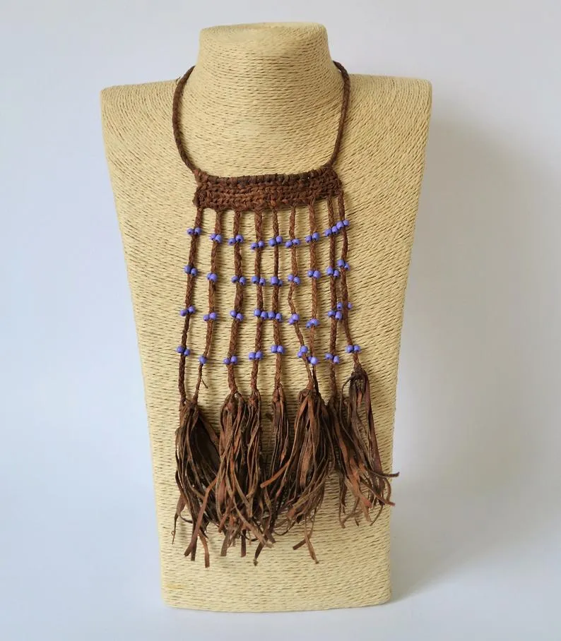 Bohemian bib necklace