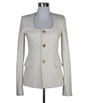 Bottega Veneta Ivory Linen Blazer sz 2