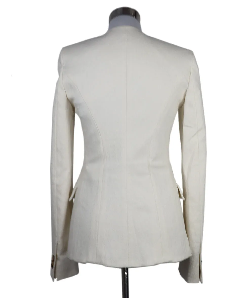 Bottega Veneta Ivory Linen Blazer sz 2