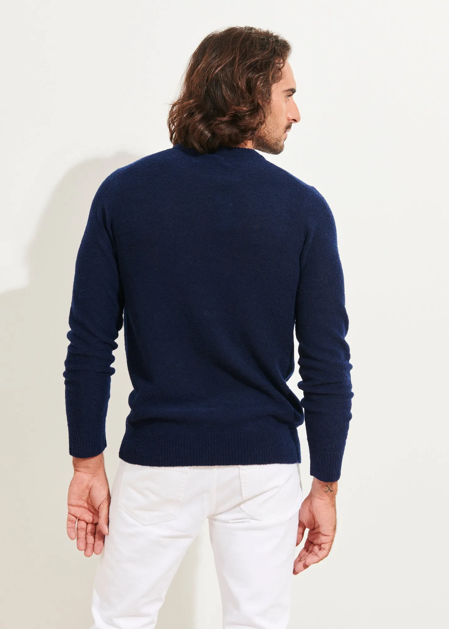 BOUCLE MERINO CREWNECK