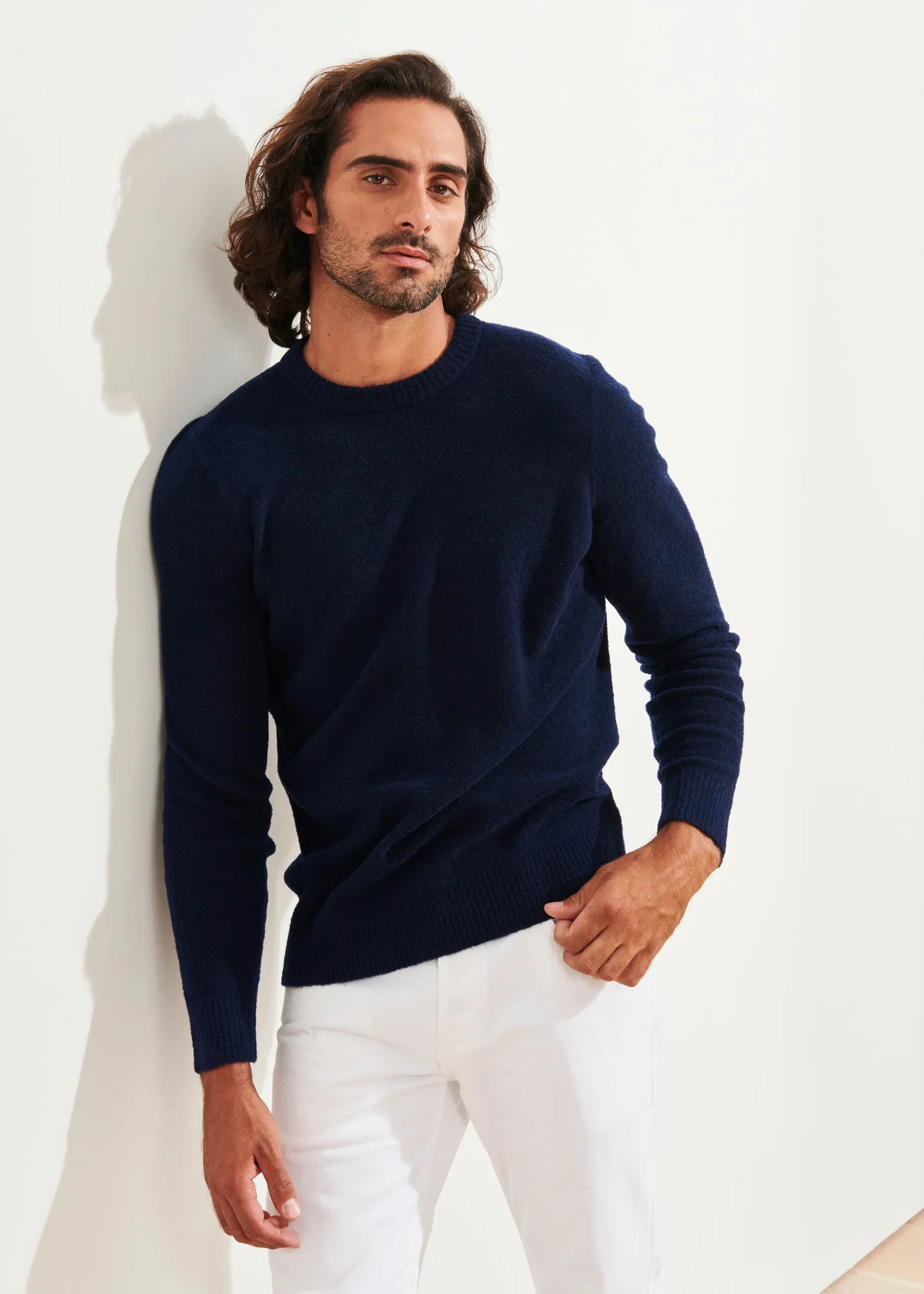 BOUCLE MERINO CREWNECK