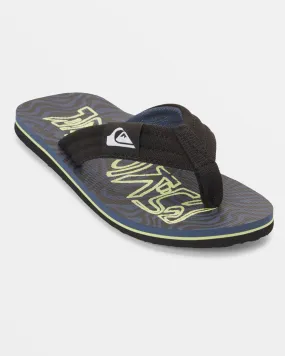 Boys 8-16 Molokai Layback Sandals - Black/Green/Blue