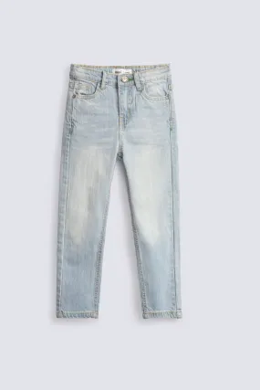 BOYS LIGHT WASH DENIM