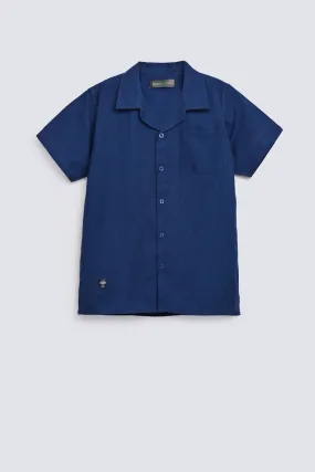 BOYS RESORT COLLAR SHIRT