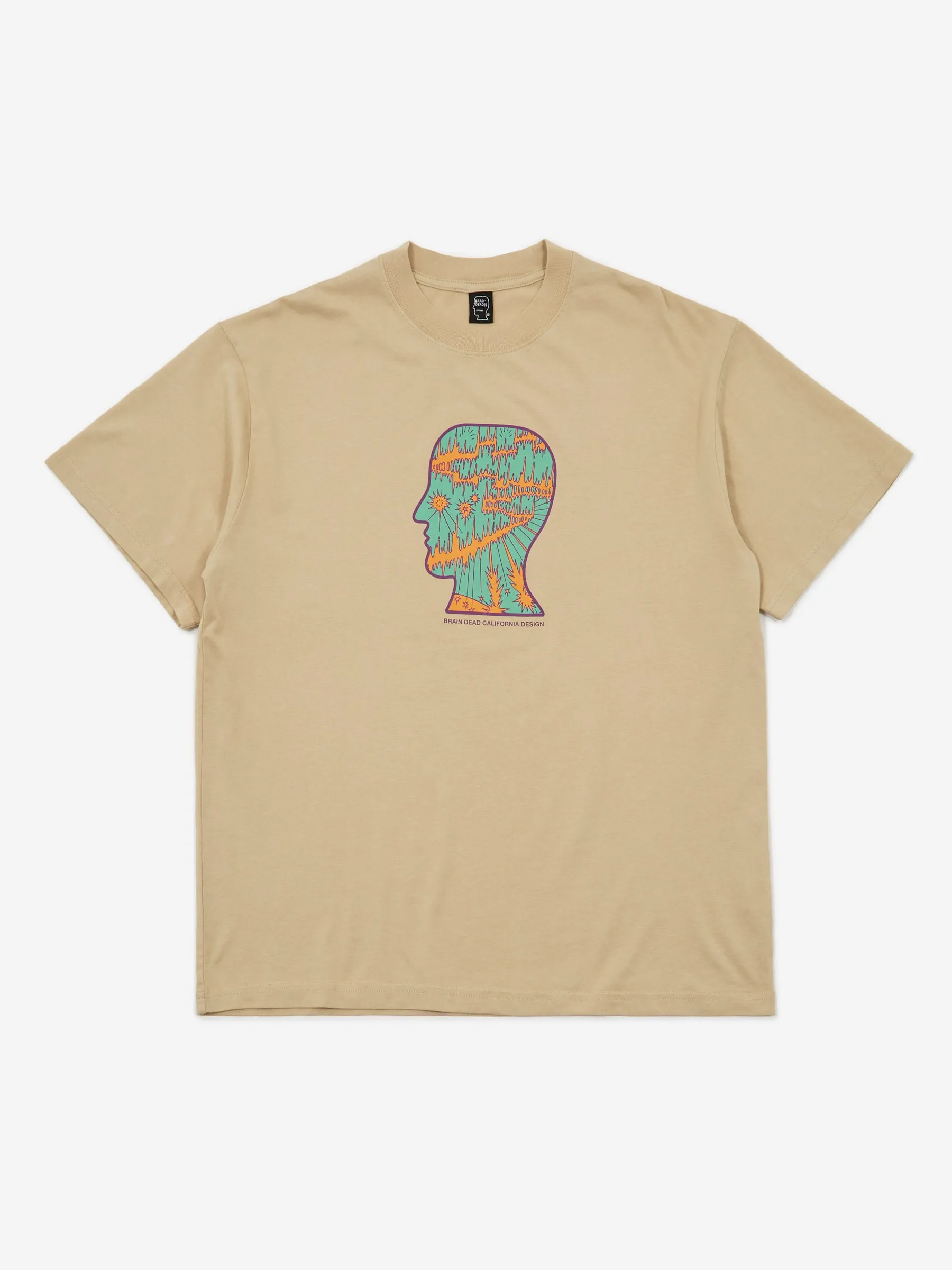 Brain Dead Split Planes T-Shirt - Tan