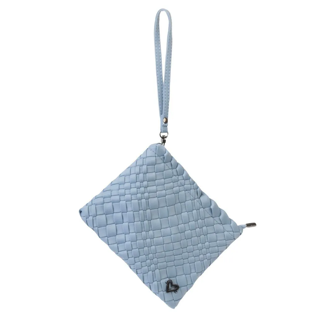 Brandon Small Woven Tote - Sky Blue