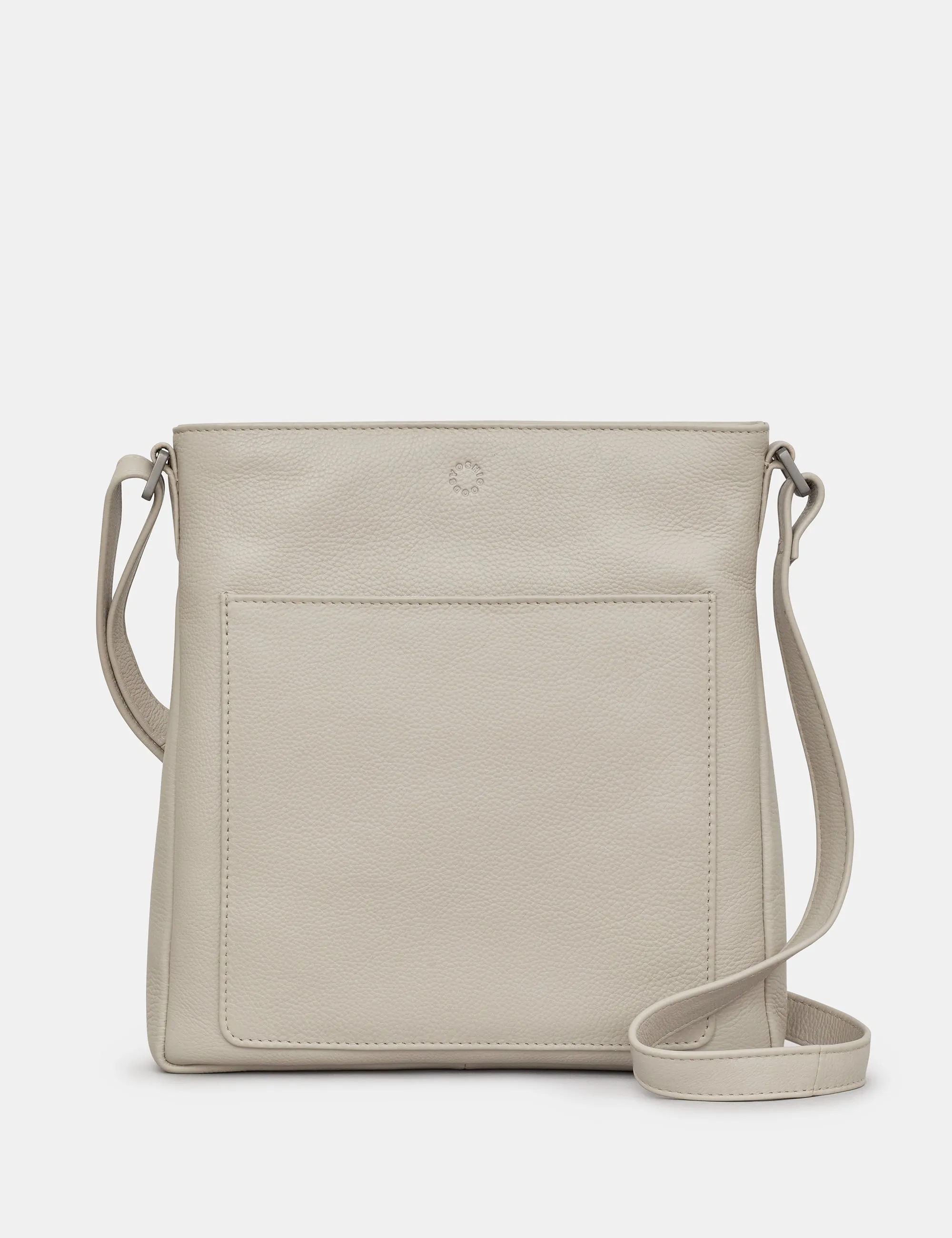 Bryant Warm Grey Leather Cross Body Bag