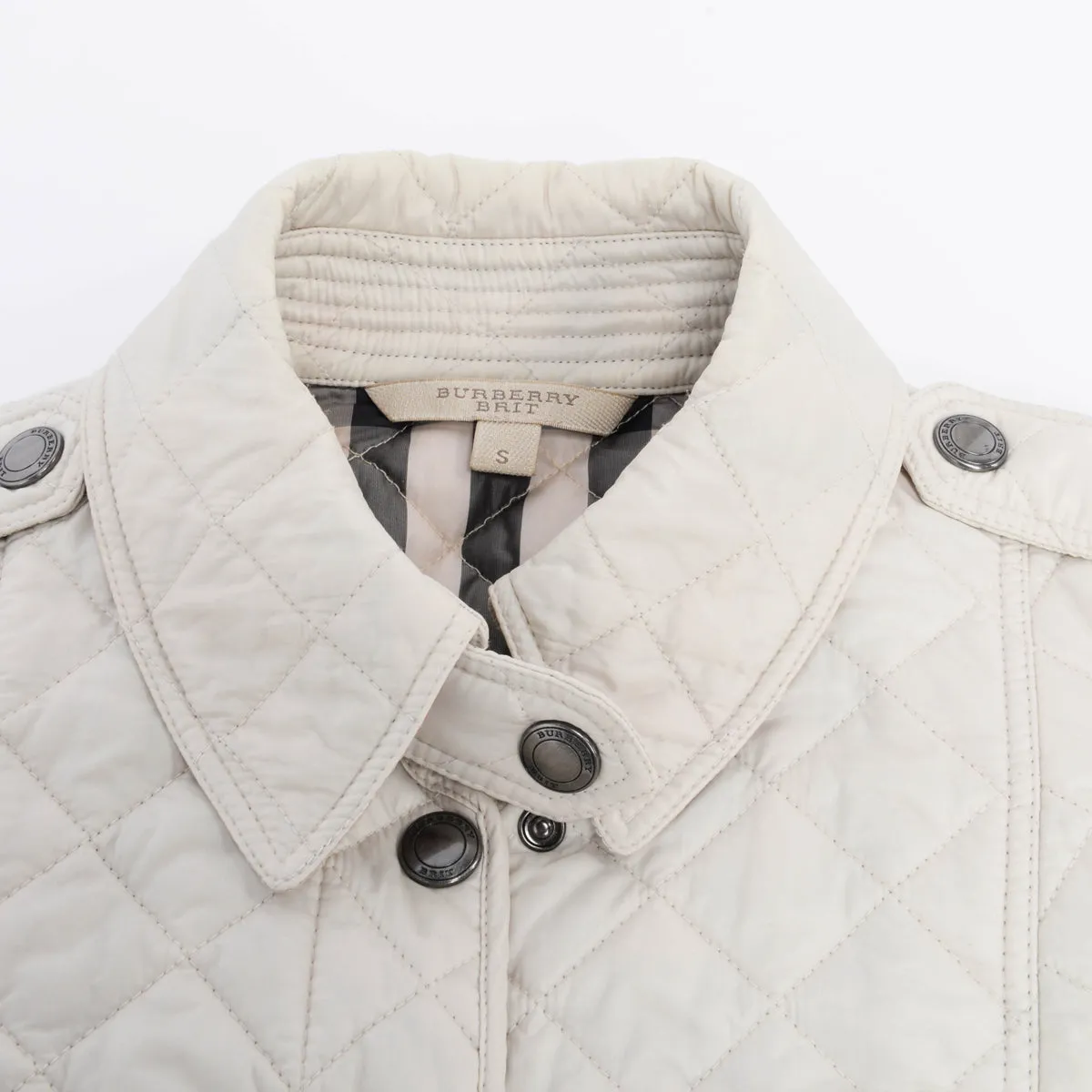 Burberry Brit Stone Nylon Quilted Jacket S