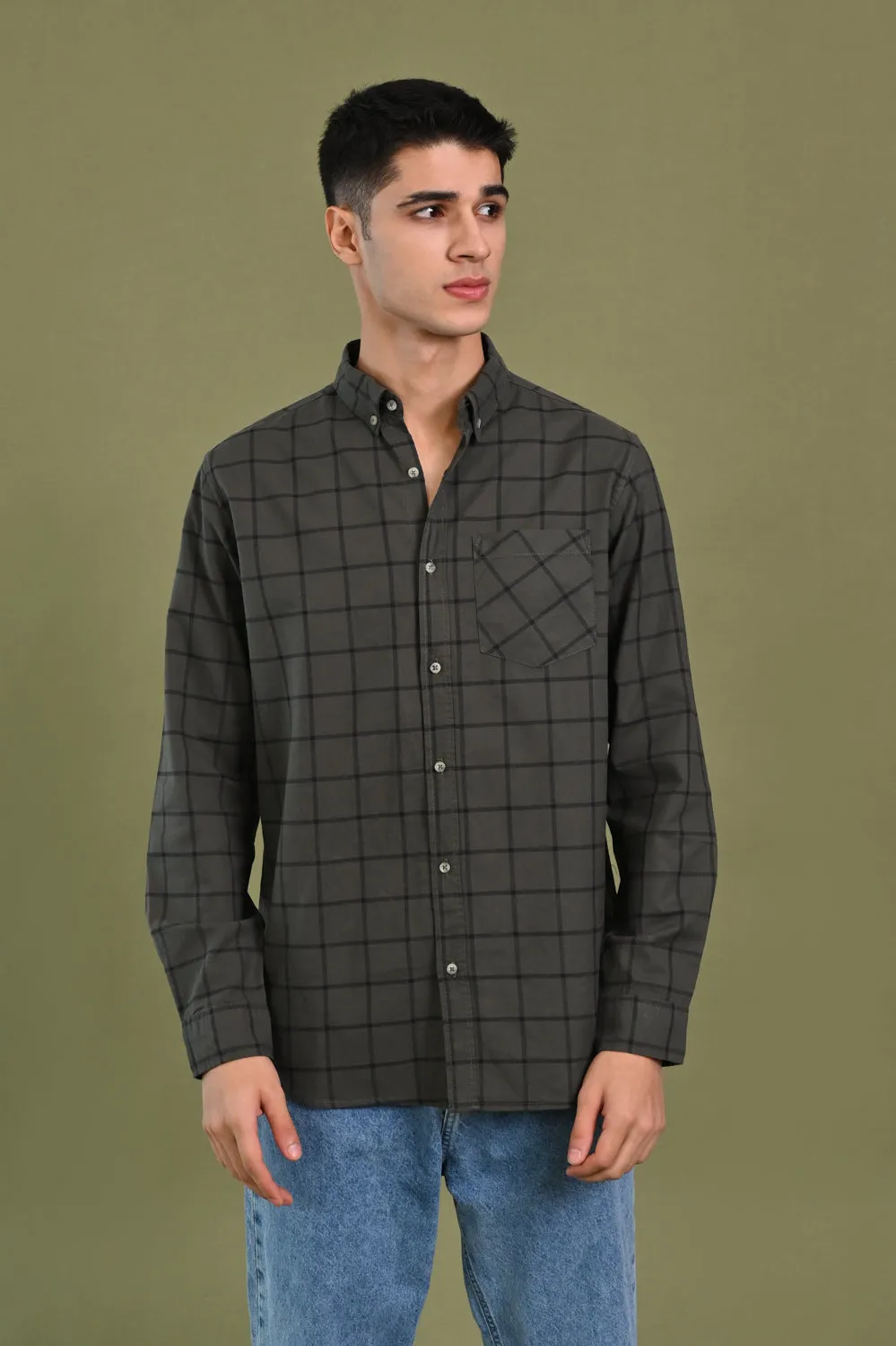 BUTTON DOWN CHECK SHIRT