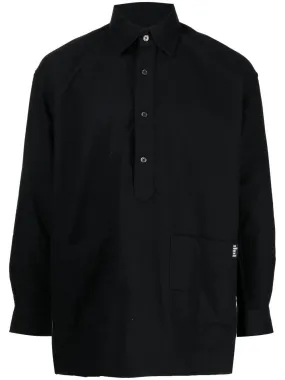 Button Placket Long-Sleeve Shirt