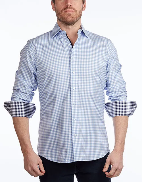 Button-Up Shirt // -  Contemporary Fit - Contrast trimming - final sale