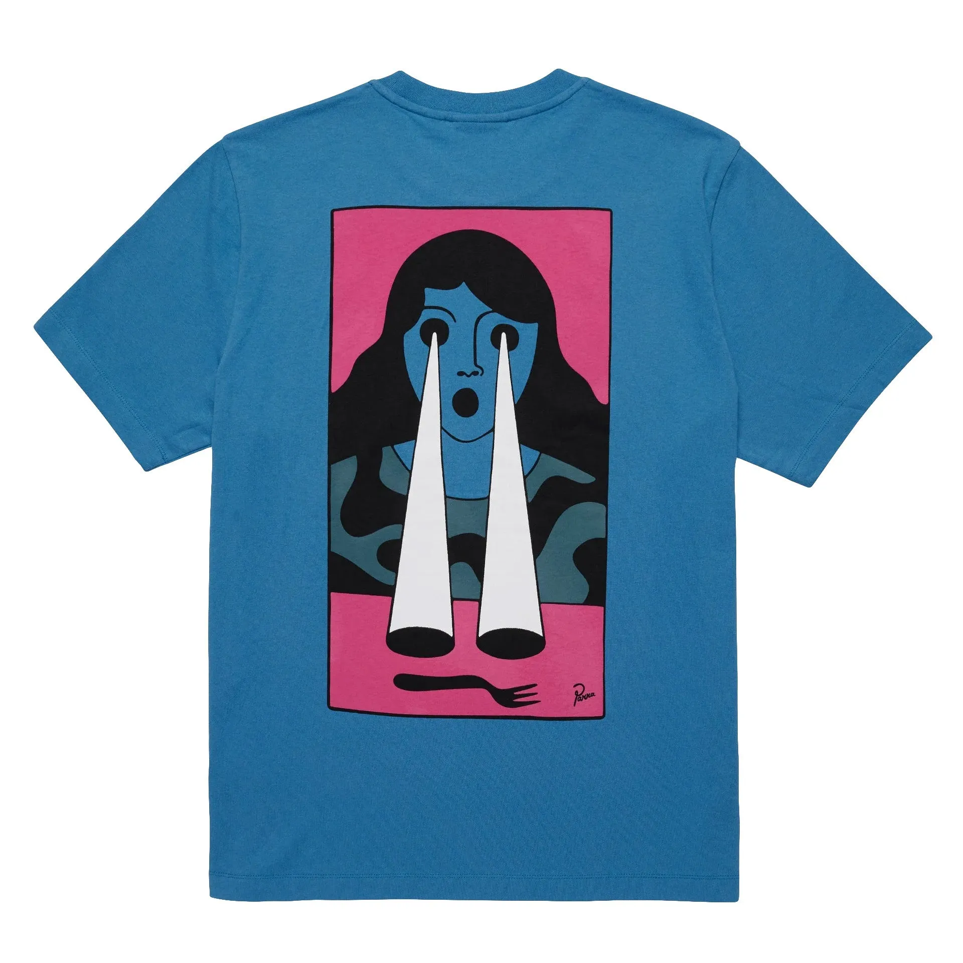 by Parra F**king Fork T-Shirt 'Blue'