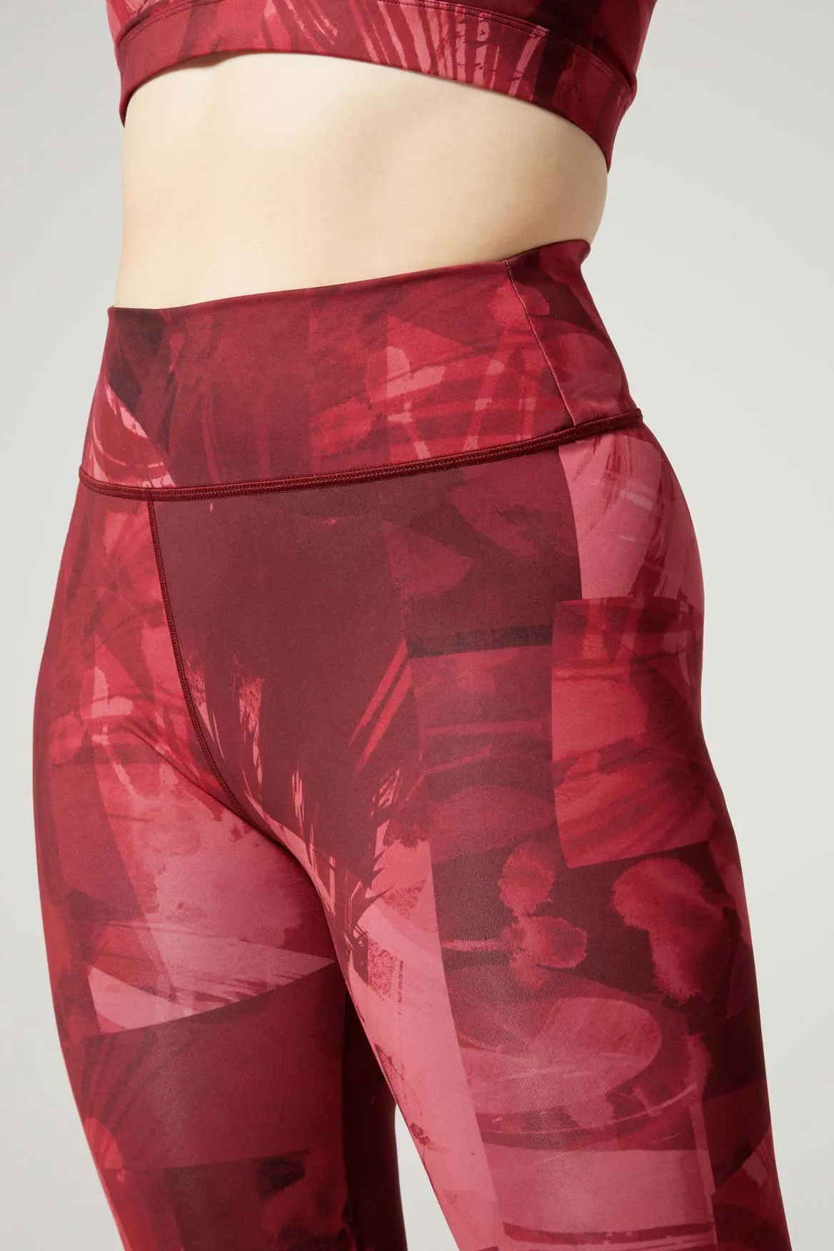 Camila Front Pocket Legging Magenta Fern