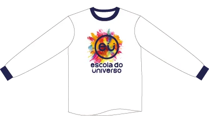 Camiseta Manga Longa Escola do Universo - A partir de