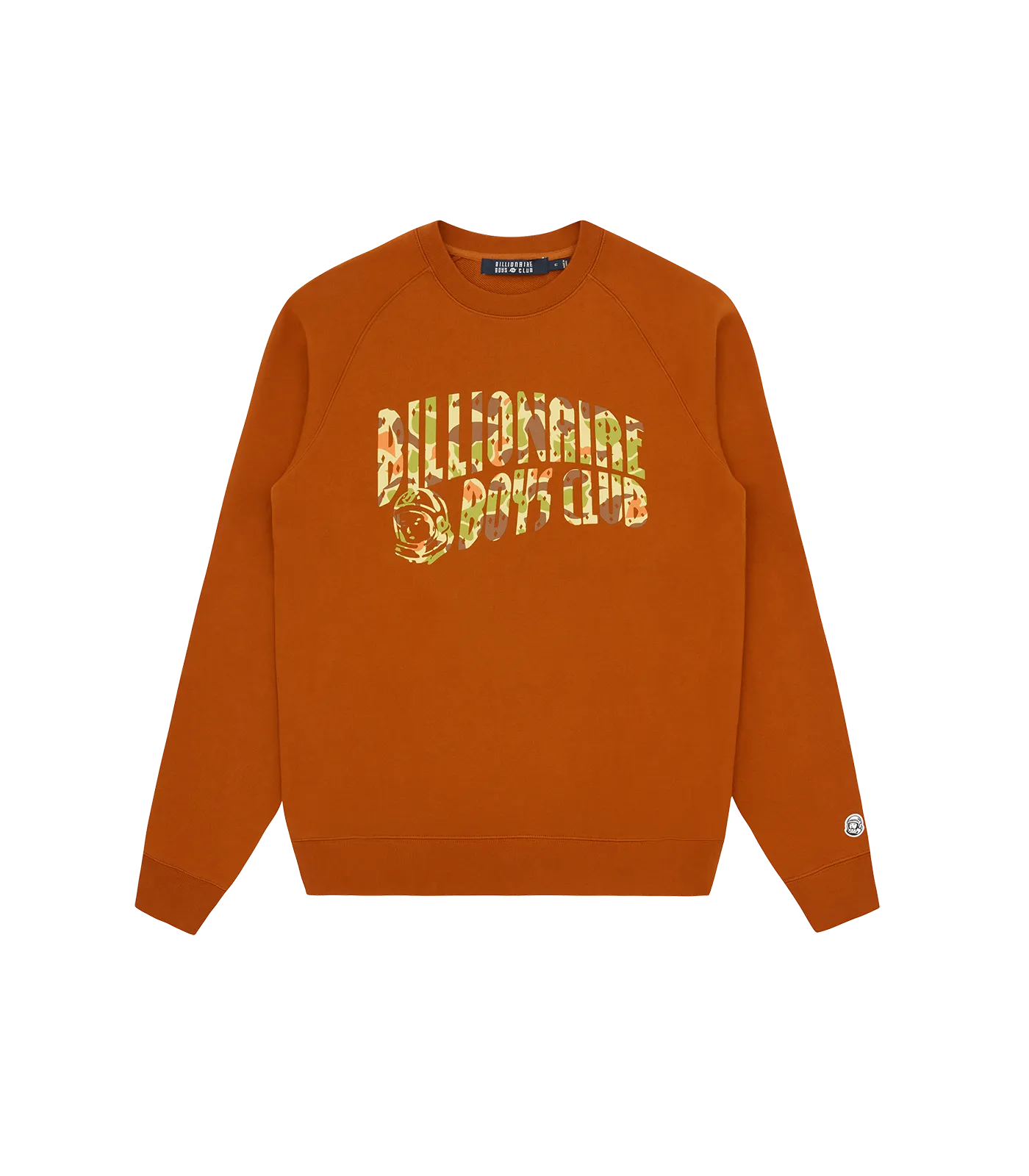 CAMO ARCH LOGO CREWNECK - BROWN