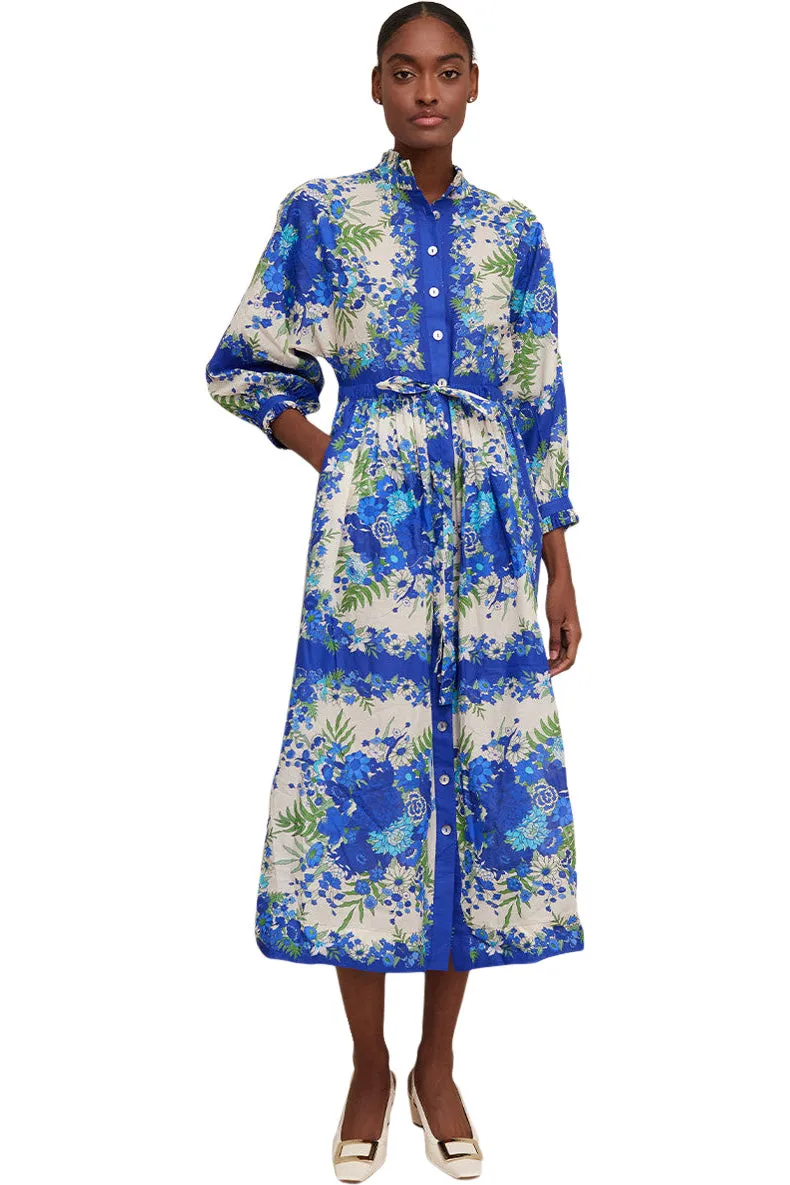 Cara Cara Beatrice Dress in Evening Blue Bombay