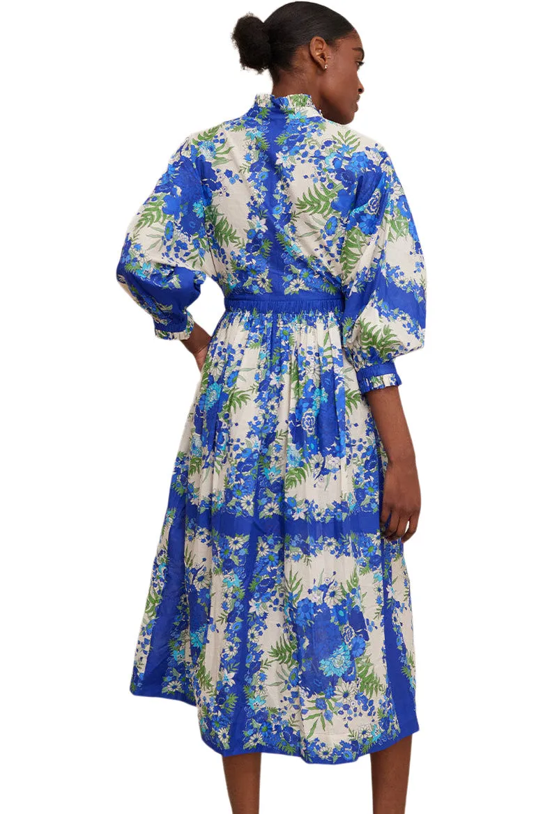 Cara Cara Beatrice Dress in Evening Blue Bombay