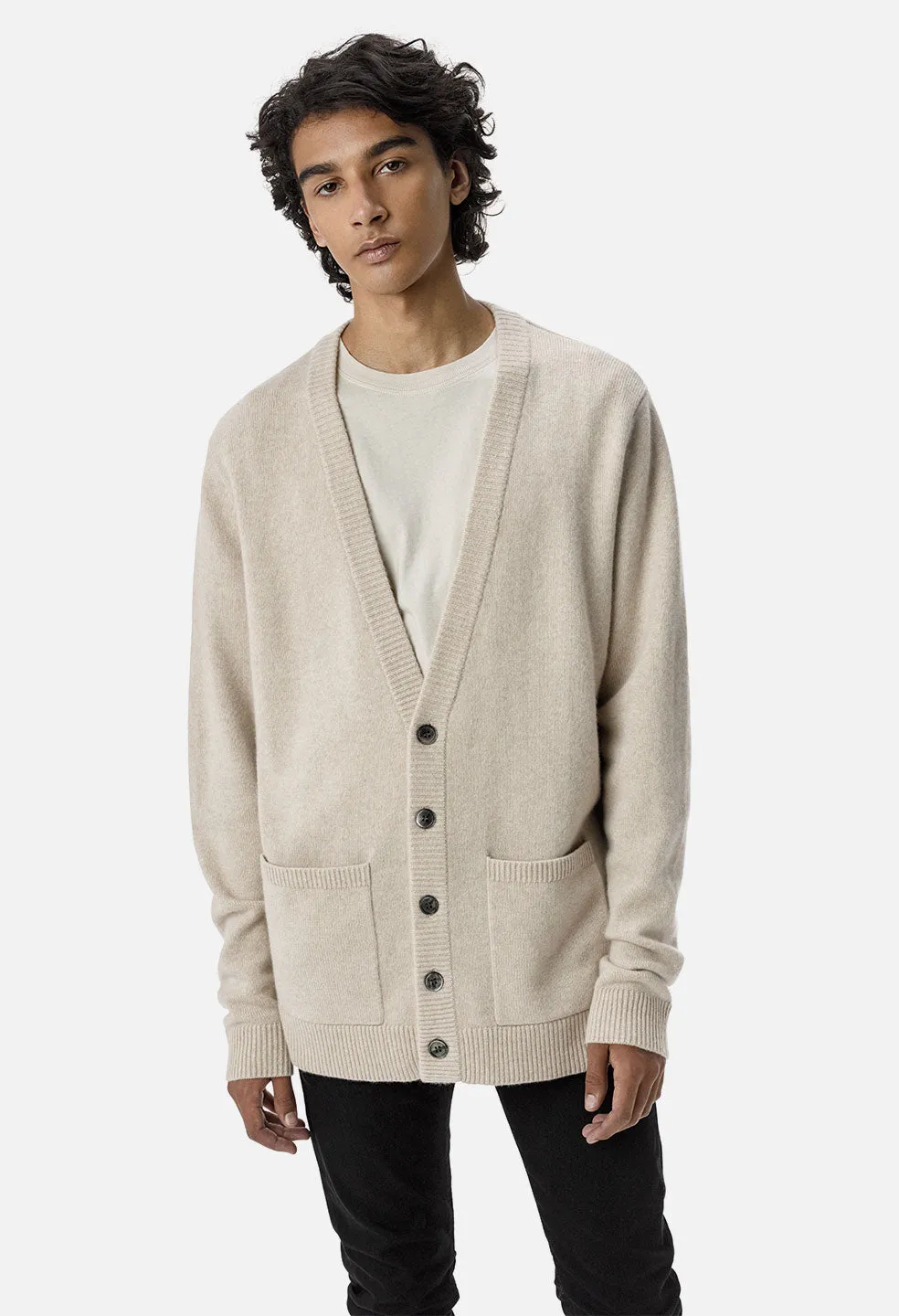 Cashmere Cardigan / Wheat