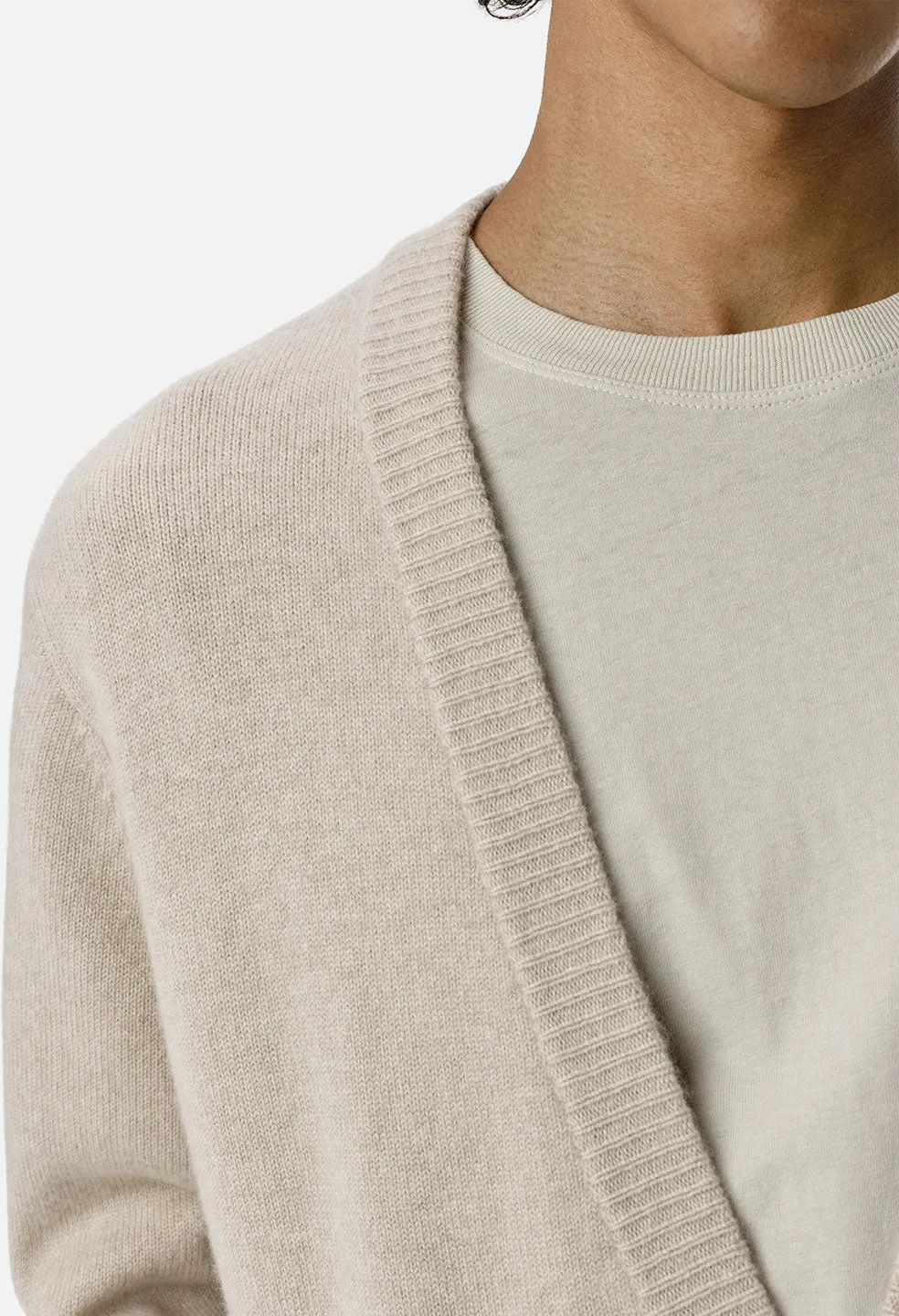 Cashmere Cardigan / Wheat