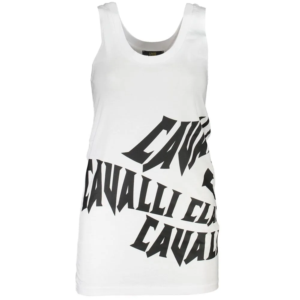 Cavalli Class White Cotton Women Women's Top