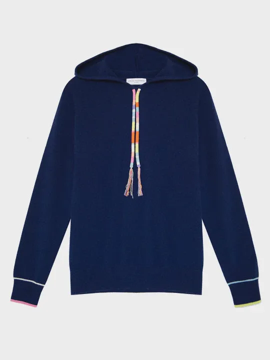 CC Louella Navy Multi Piped Hoodie