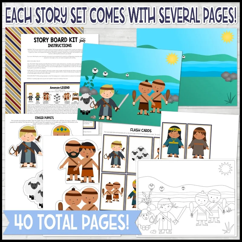 CFM BOOK of MORMON Story Board {KIT 5} Printable