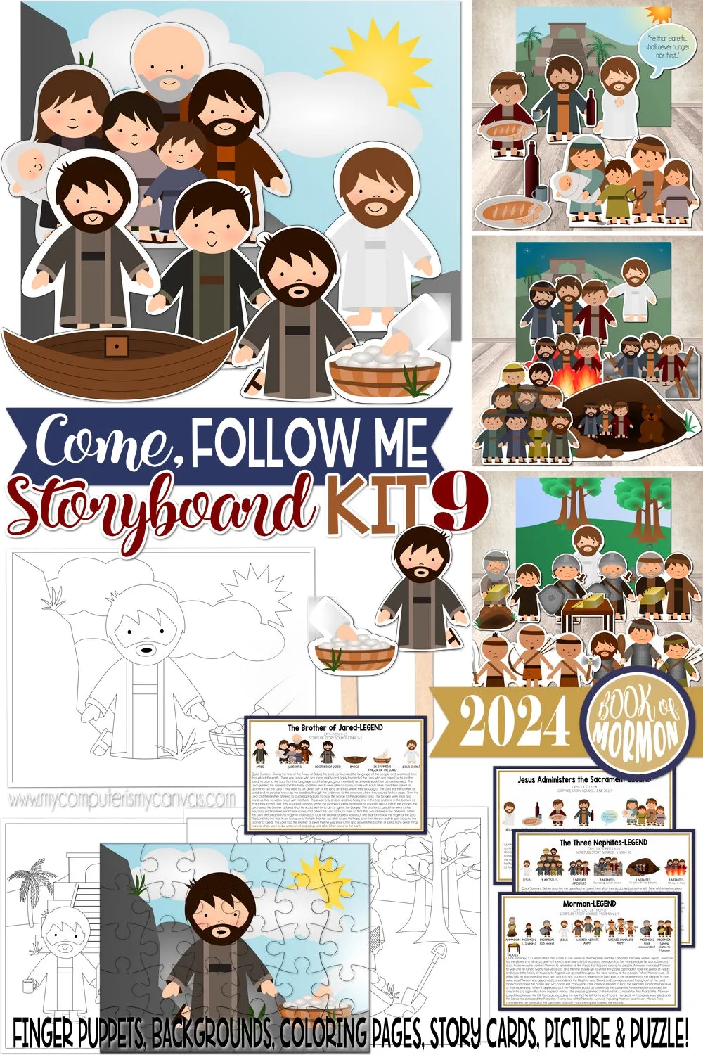 CFM BOOK of MORMON Story Board {KIT 9} Printable