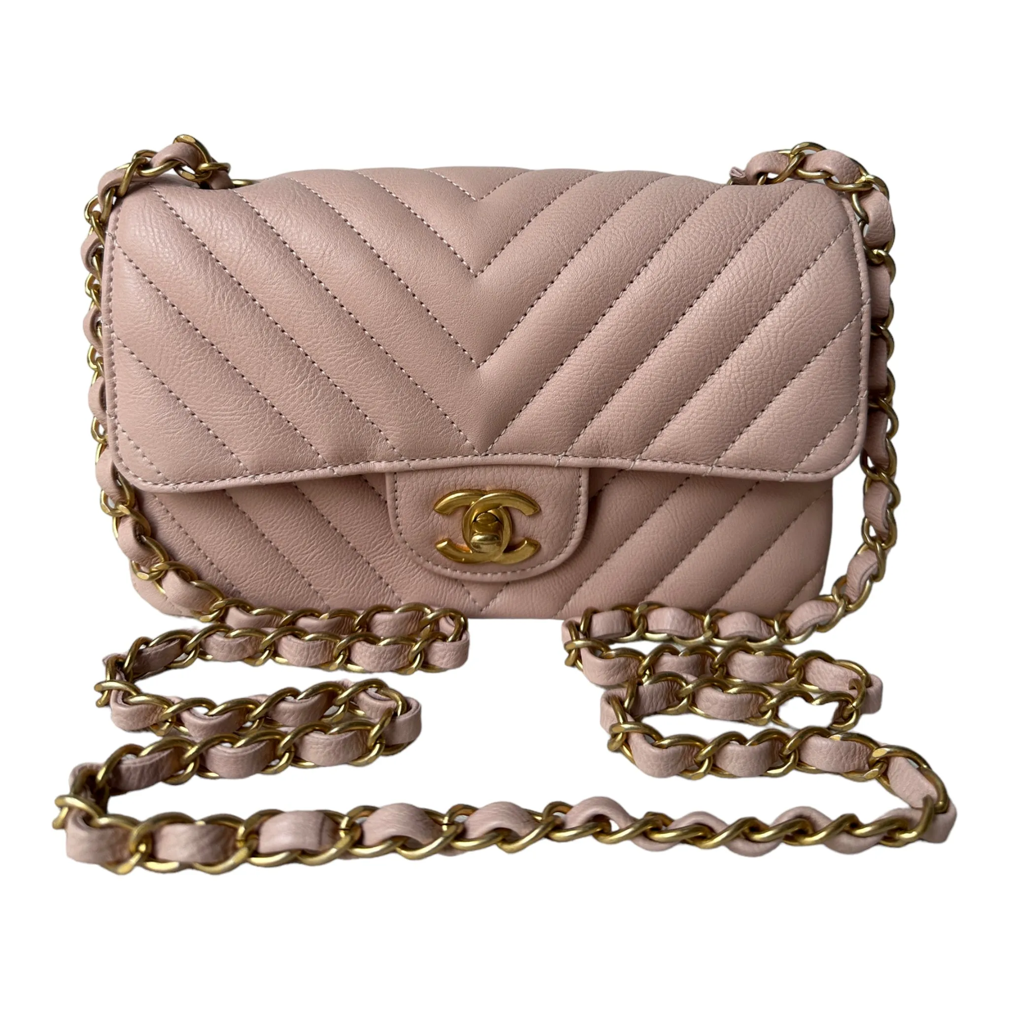 Chanel 17C Cuba Classic Chevron Mini Rectangular