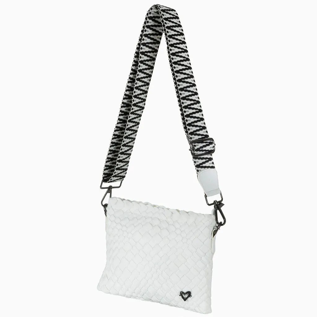 Charlotte Woven Crossbody - Polar White