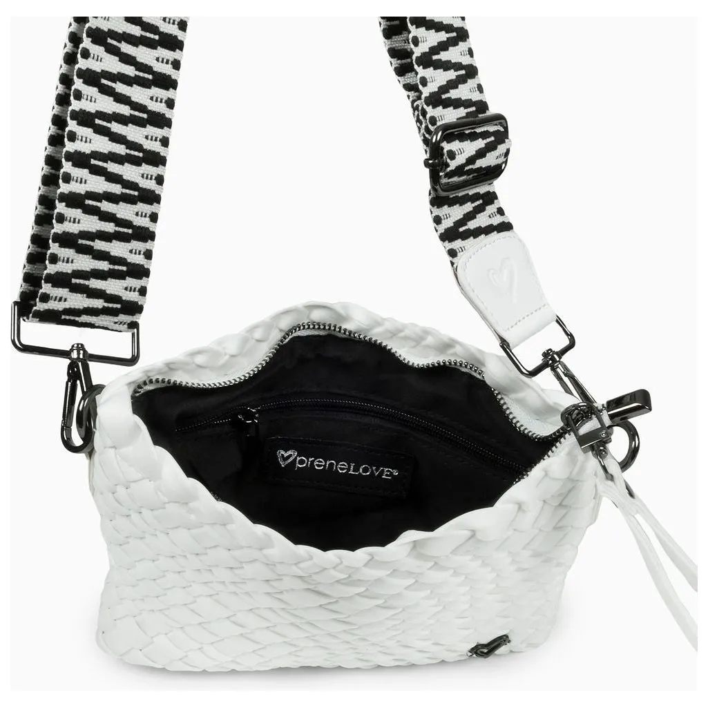 Charlotte Woven Crossbody - Polar White