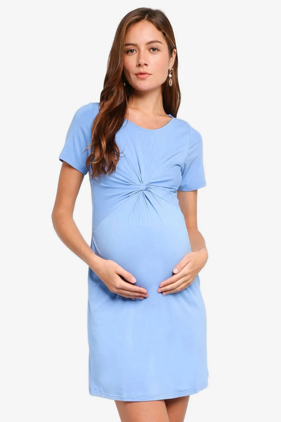 Clea Nursing Short Sleeve Nursing Dress Perry