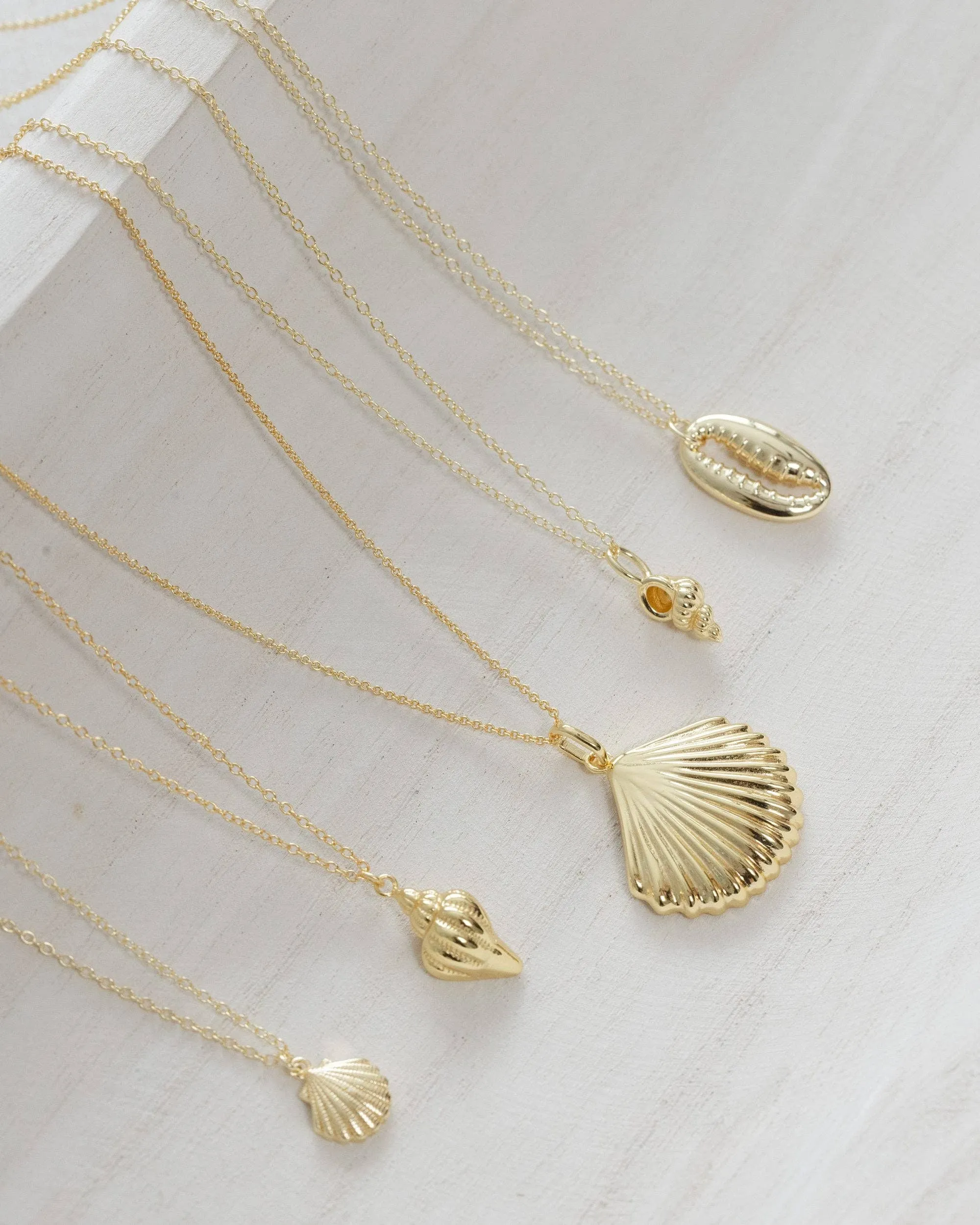 Coast and Cove - Gold Conch Shell Necklace