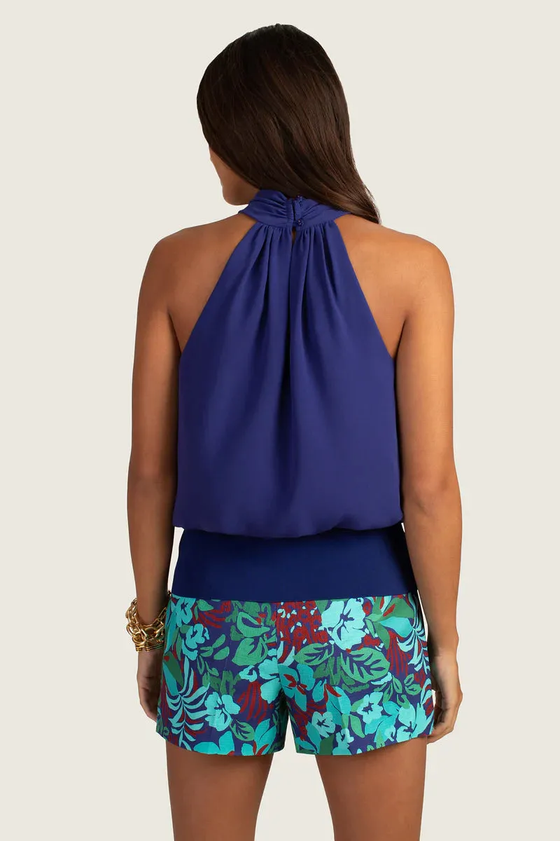 Cobalt Blue Halter Tank Top