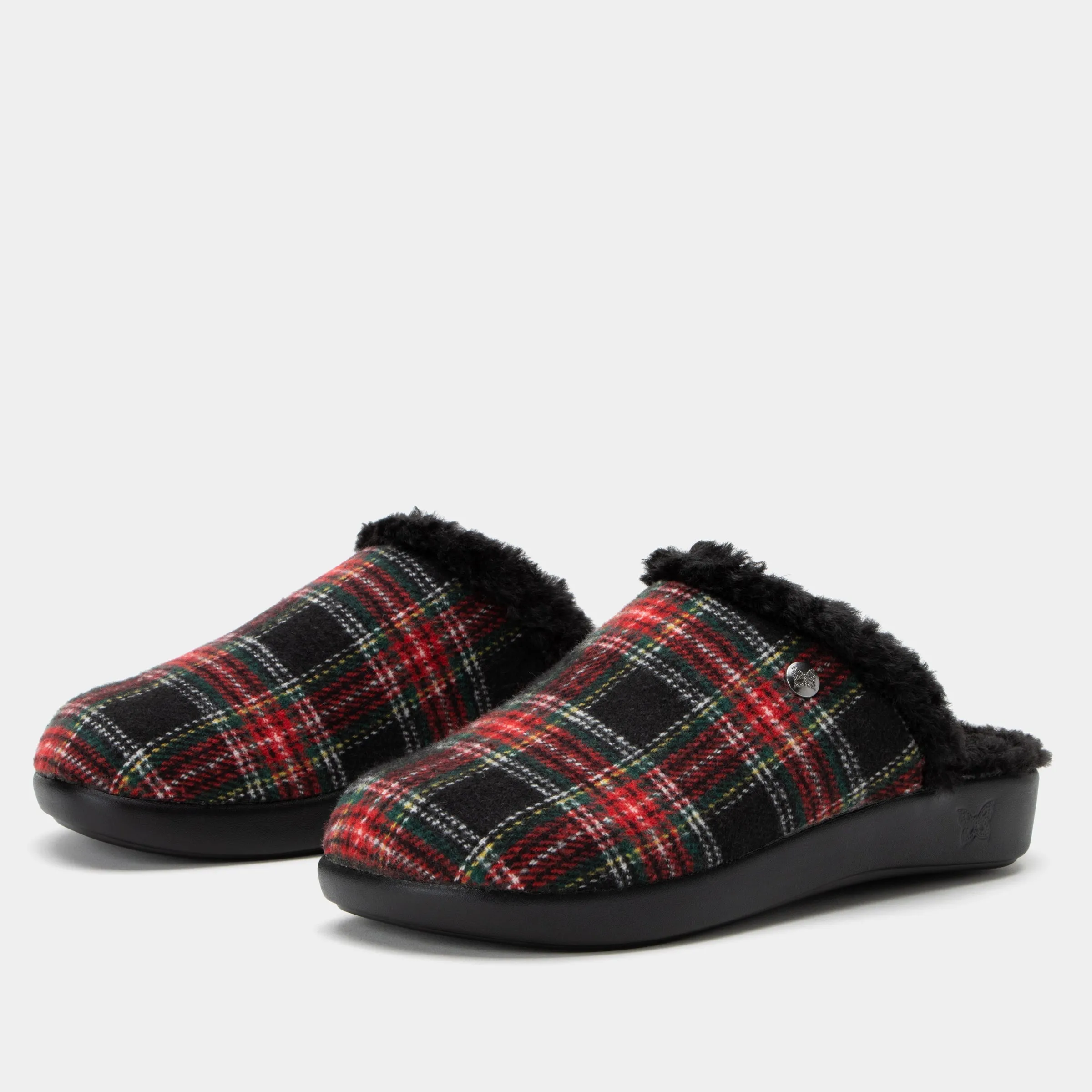 Comfee Plaidly Black Slipper