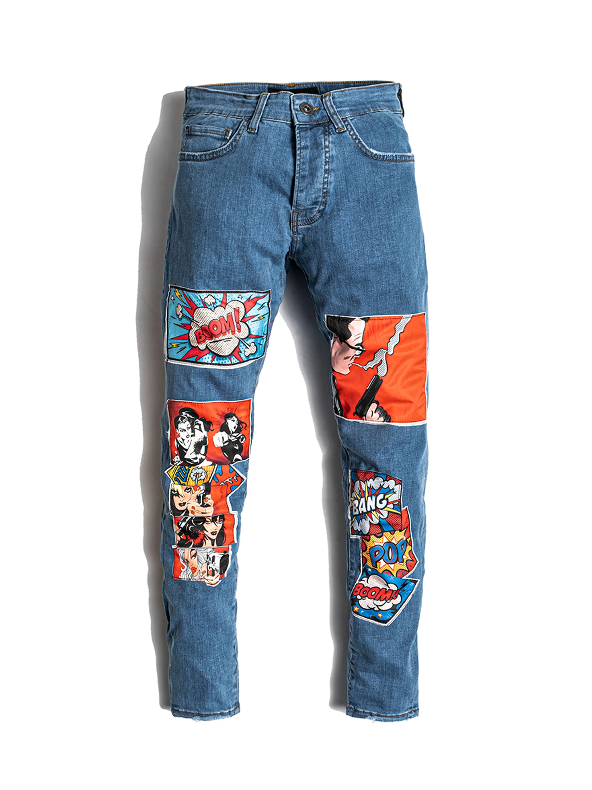 Comic Books Blue Jeans