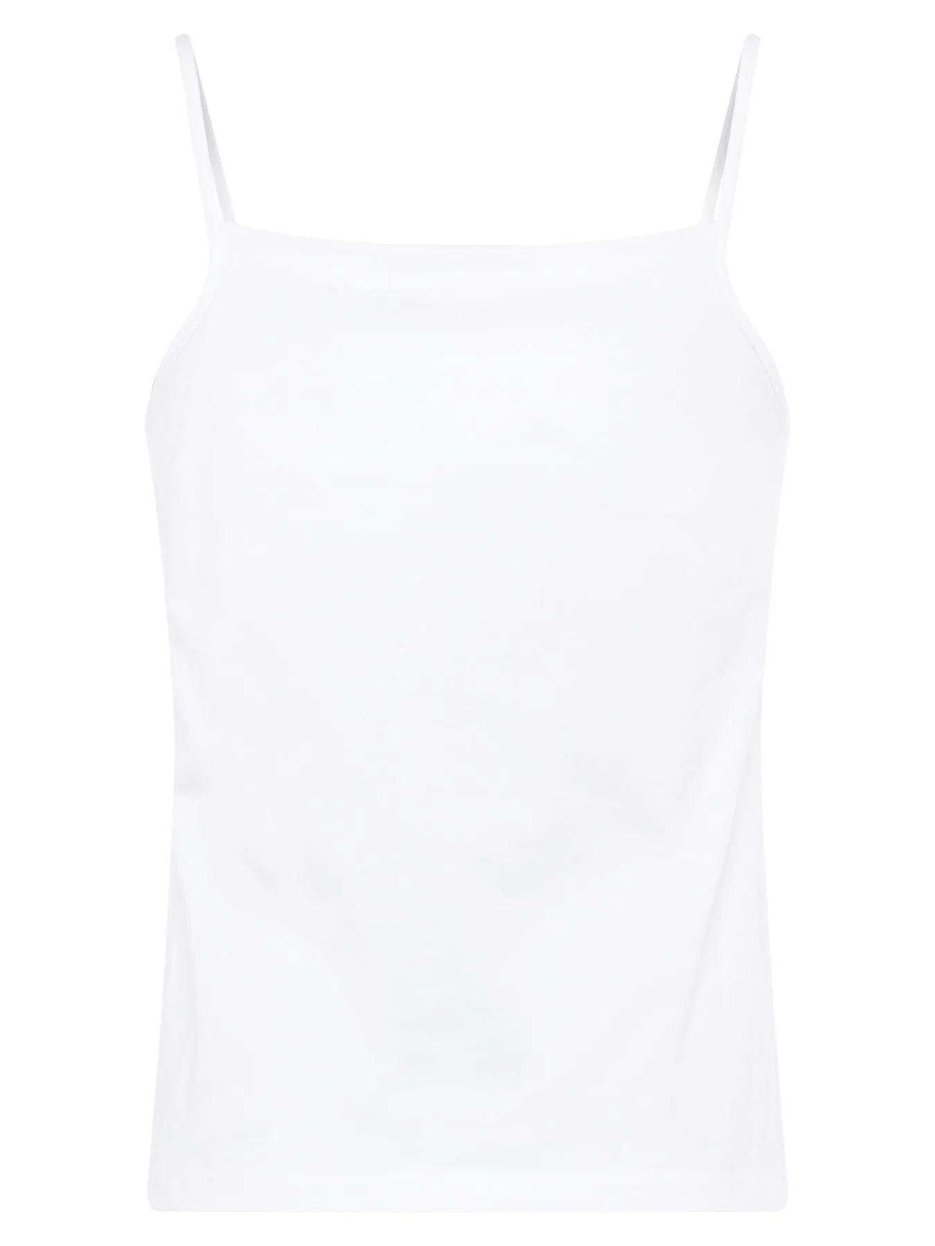 Core Organic Fitted Cami - White