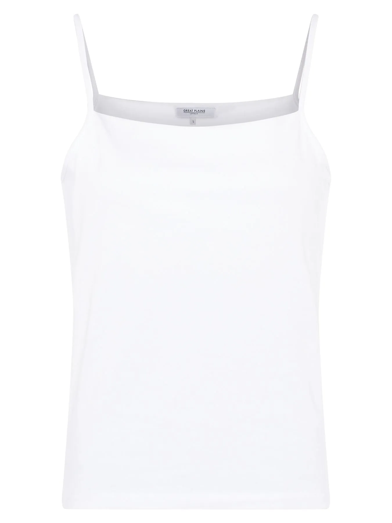 Core Organic Fitted Cami - White