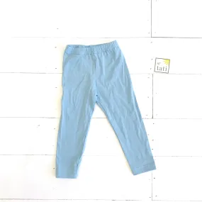 Cotton Stretch Leggings - Light Blue