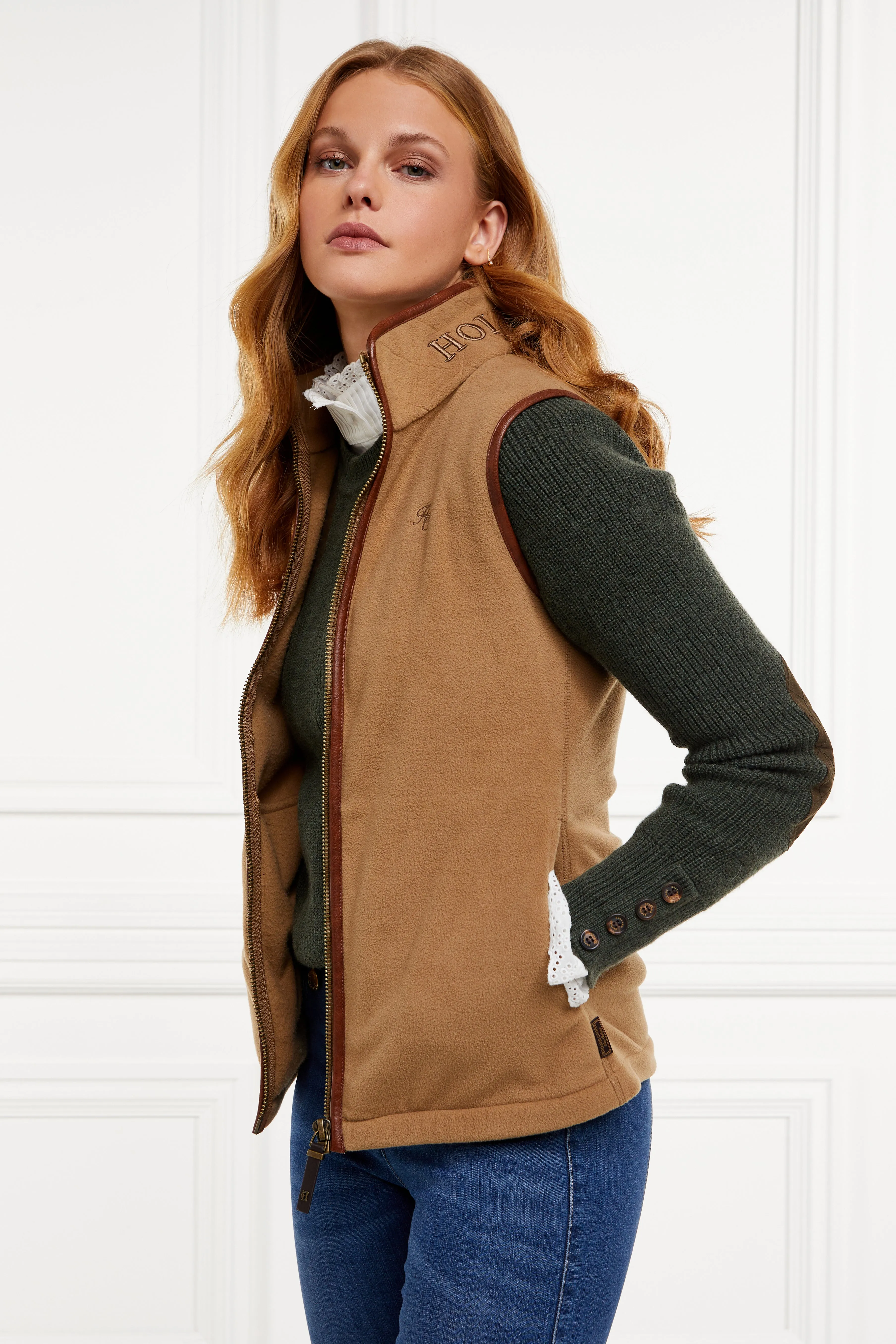 Country Fleece Gilet (Coffee)