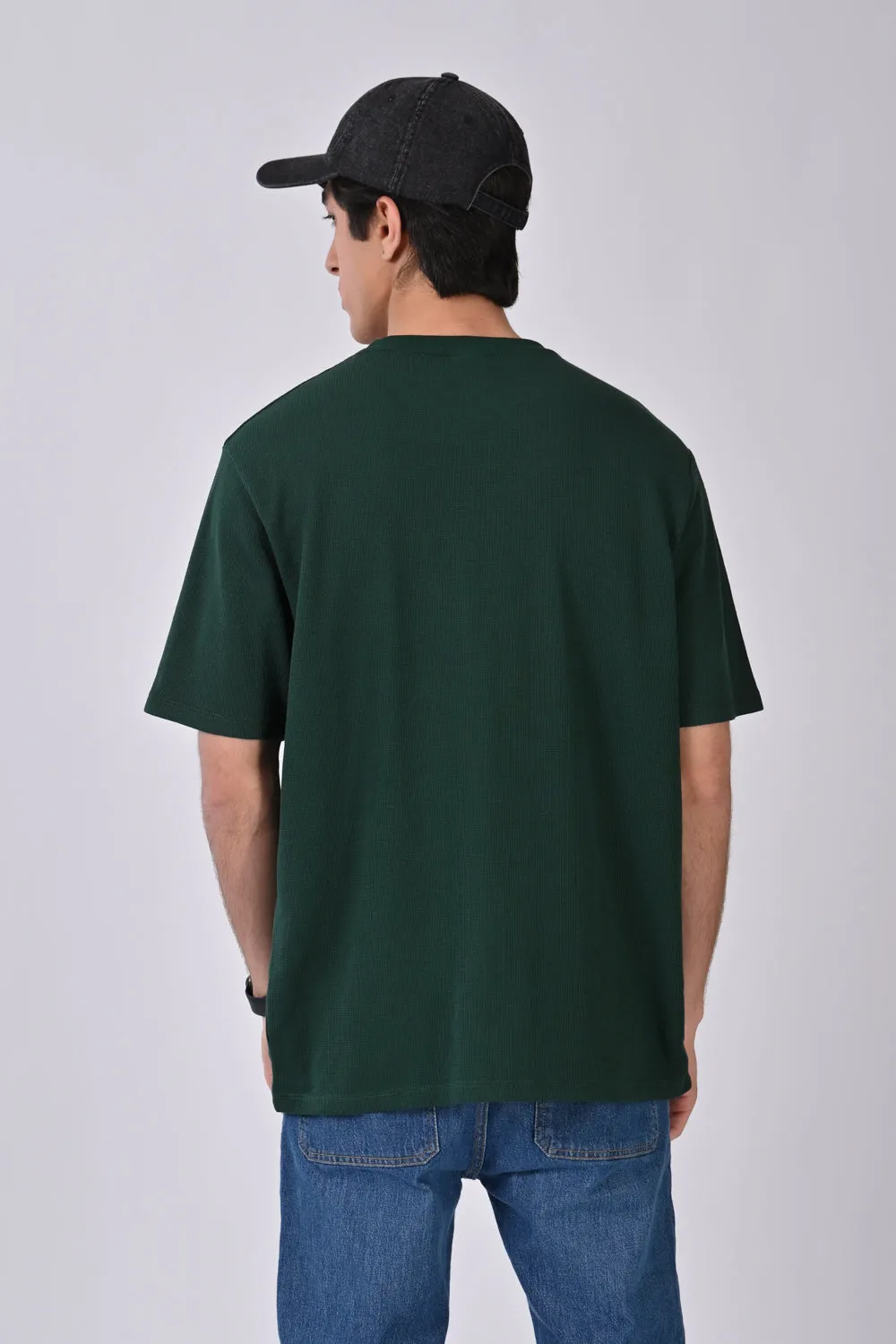 CREW NECK TEXTURED TEE