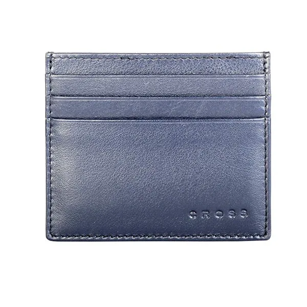 Cross Credit Card Case Navy Blue 4144