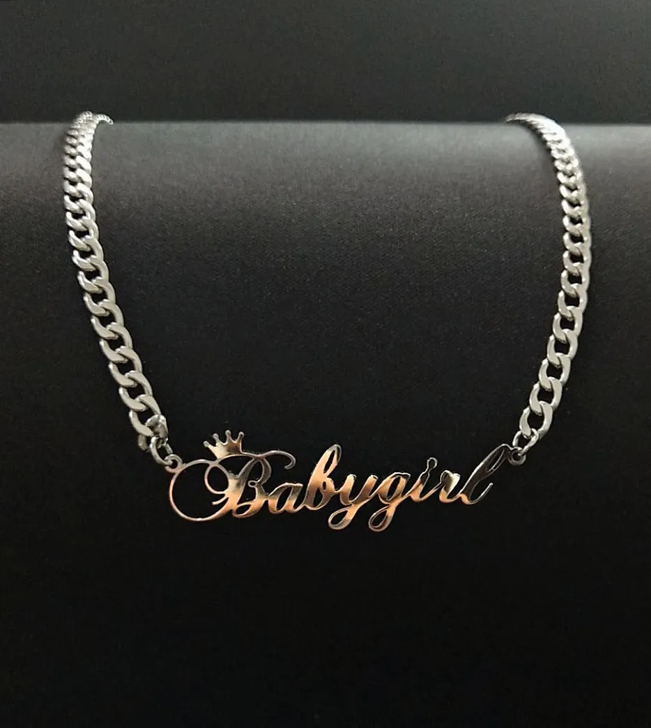 Custom Name Necklace For Men- Personalized Nameplate Necklace For Women